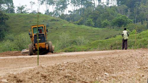 Road work on Rotuma