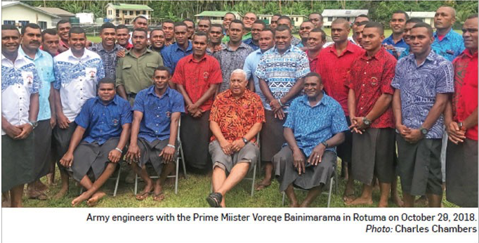 Bainimarama & Army Engineers